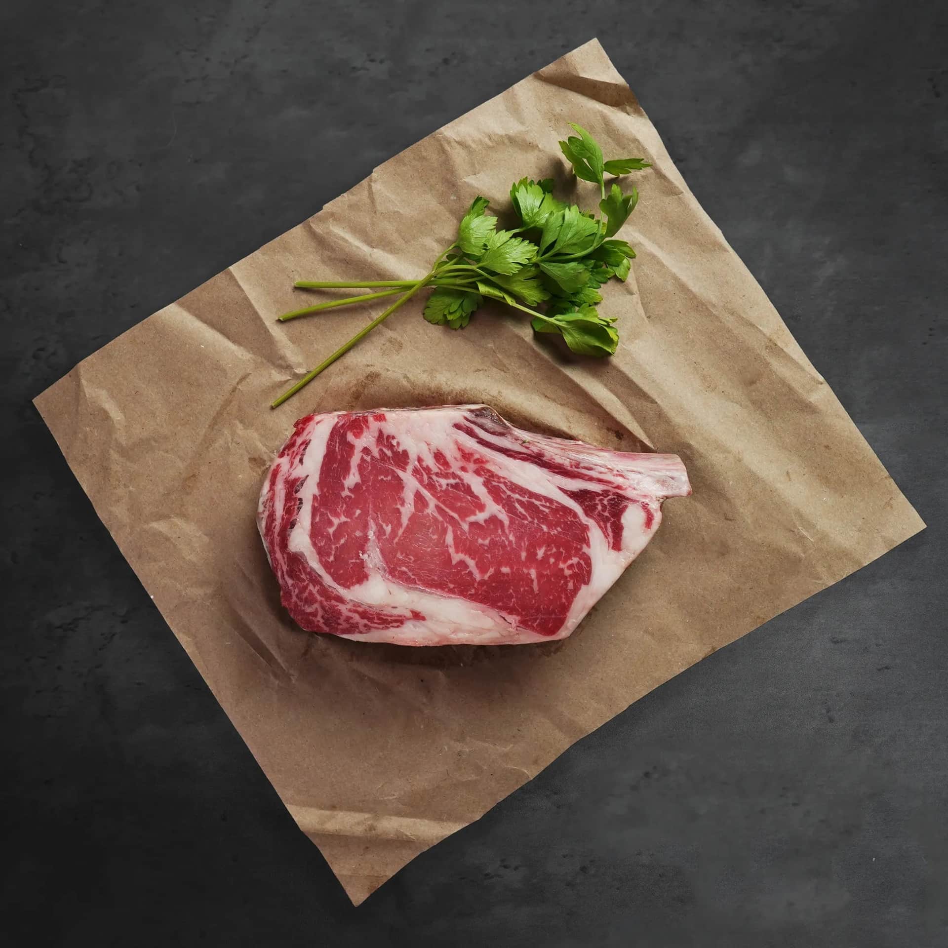 Bone-in dry-aged ribeye