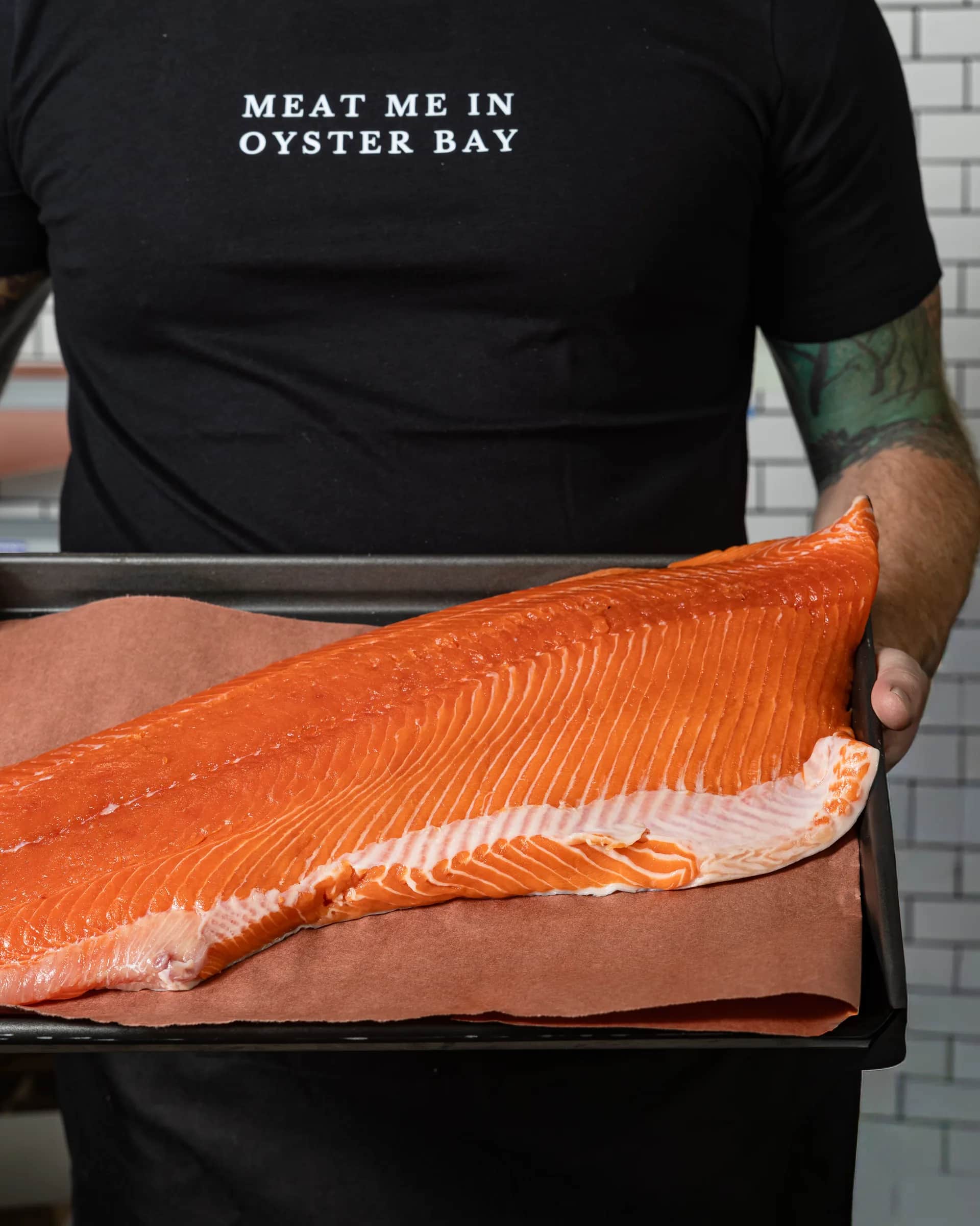 Salmon at The Bay Butcher, Oyster Bay, NY — view 2